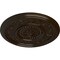 Ekena Millwork Marseille Ceiling Medallion (Fits Canopies up to 4 1/4"), Hand-Painted Bronze, 16 1/8"OD x 5/8"P CM16MABZS - alternate 2